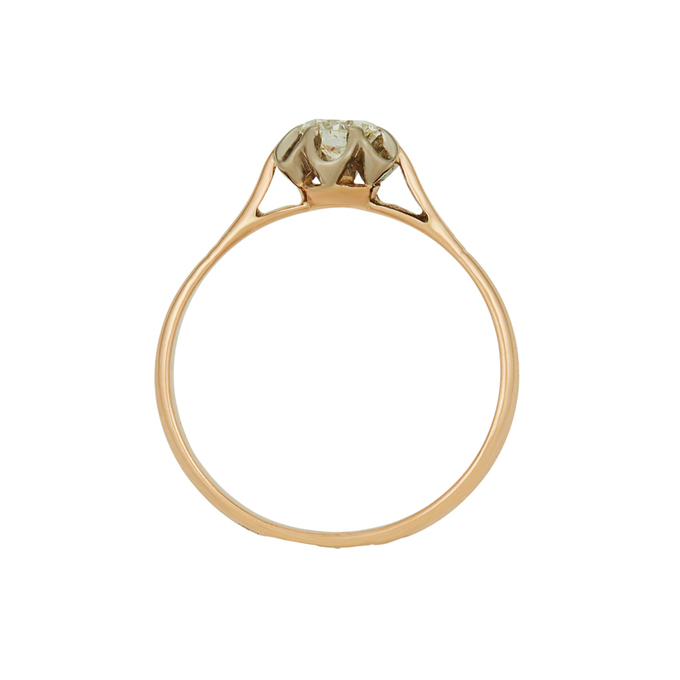 Кольцо из золота 583 пробы c бриллиантом, Л 2415 3464 за 90300