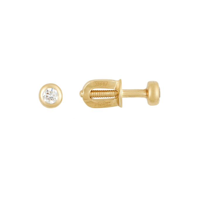 Серьги из золота 585 пробы с бриллиантами, Л 7102 5181 за 19000