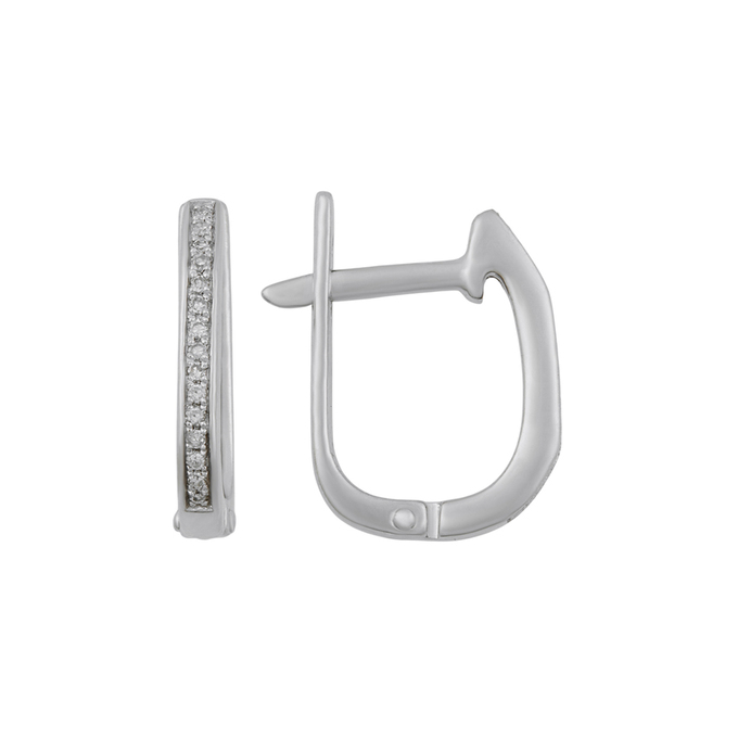 Серьги из золота 585 пробы c бриллиантами, Л 3506 9258 за 29600