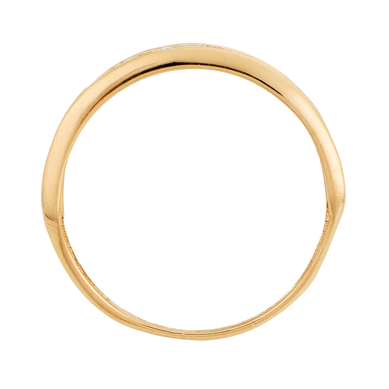 Кольцо из комбинированного золота 585 пробы c 32 бриллиантами, Л61022119 за 10500