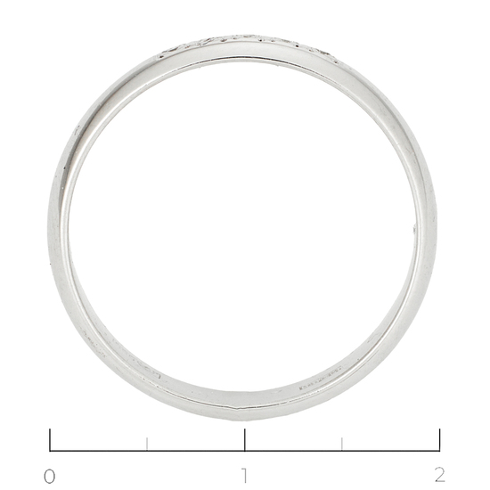 Кольцо из белого золота 585 пробы c 5 бриллиантами, Л37059625 за 20230