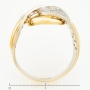 Кольцо из комбинированного золота 585 пробы c 60 бриллиантами Л52067351 фото 4
