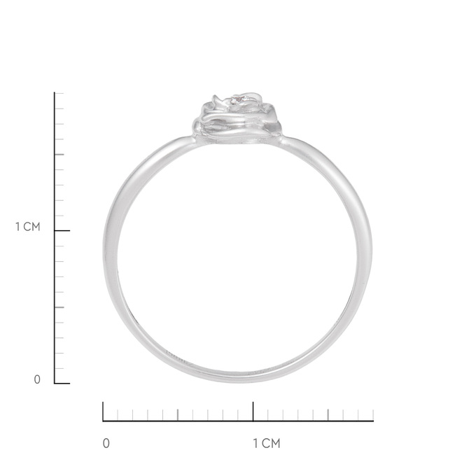Кольцо из золота 585 пробы c бриллиантом, Л 7001 1694 за 14000
