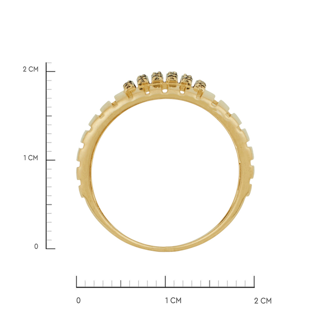 Кольцо из золота 585 пробы c бриллиантами, Л 0911 3581 за 51520