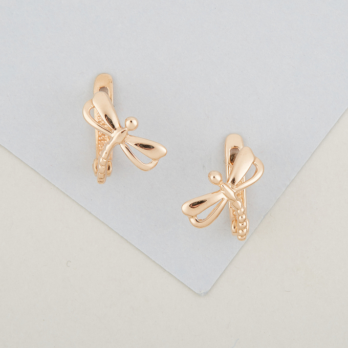 Серьги из красного золота 585 пробы