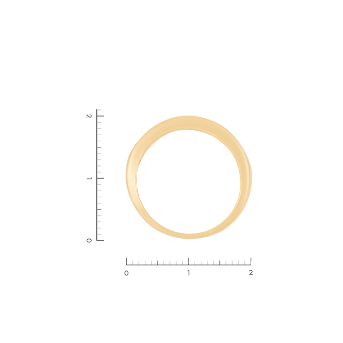 Кольцо из желтого золота 585 пробы c 11 бриллиантами, Л 3309 0551 за 31430