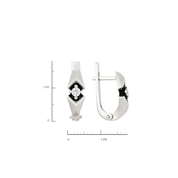 Серьги из золота 585 пробы c бриллиантами, Л 6201 1558 за 41200