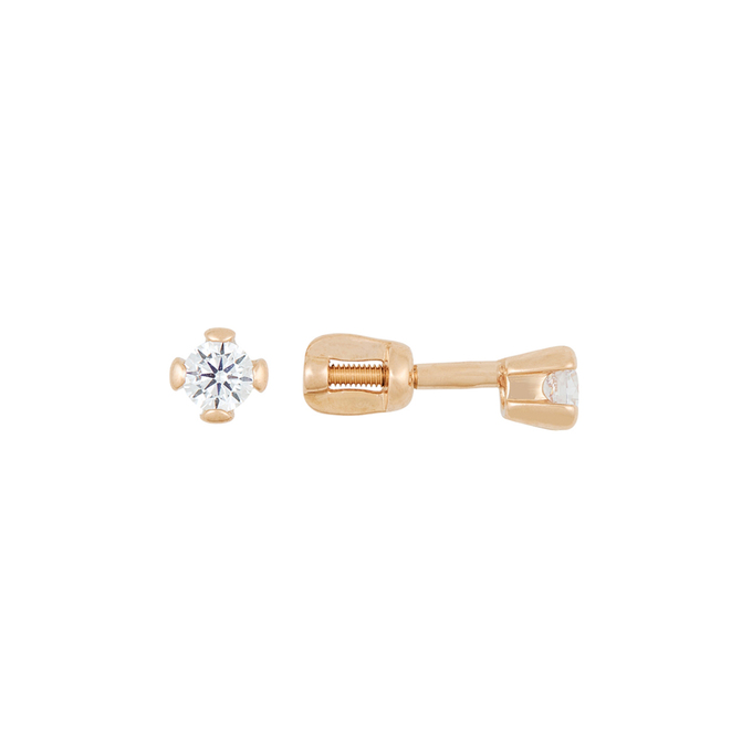 Серьги из золота 585 пробы c фианитами, Л 6002 3881 за 10400