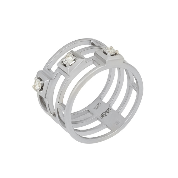 Кольцо из золота 585 пробы c бриллиантами, Л 1912 0925 за 59900