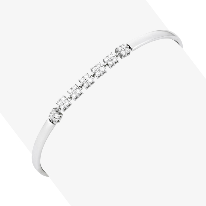 Браслет из золота 585 пробы c бриллиантами, Л 1812 0064 за 95920