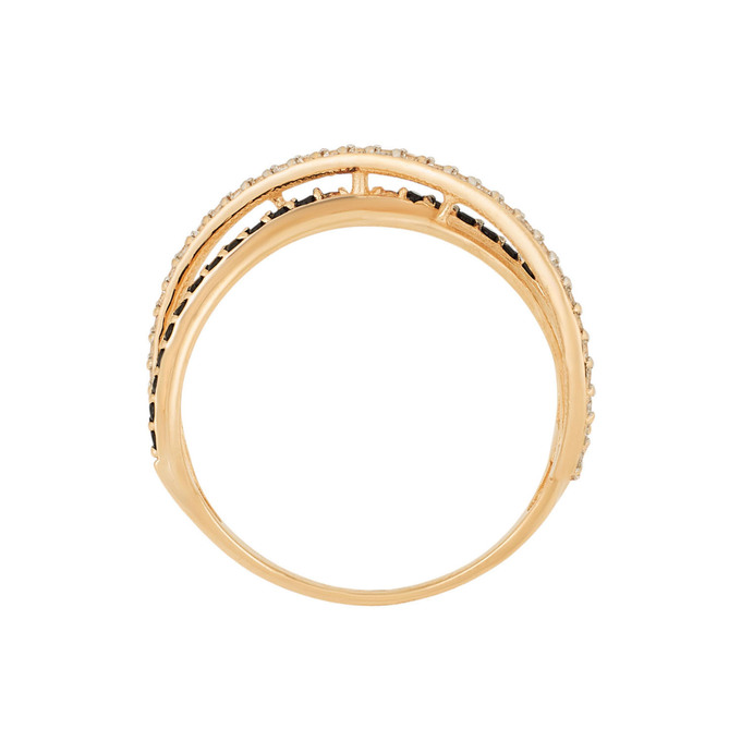 Кольцо из золота 585 пробы c фианитами, Л 1812 0408 за 21700