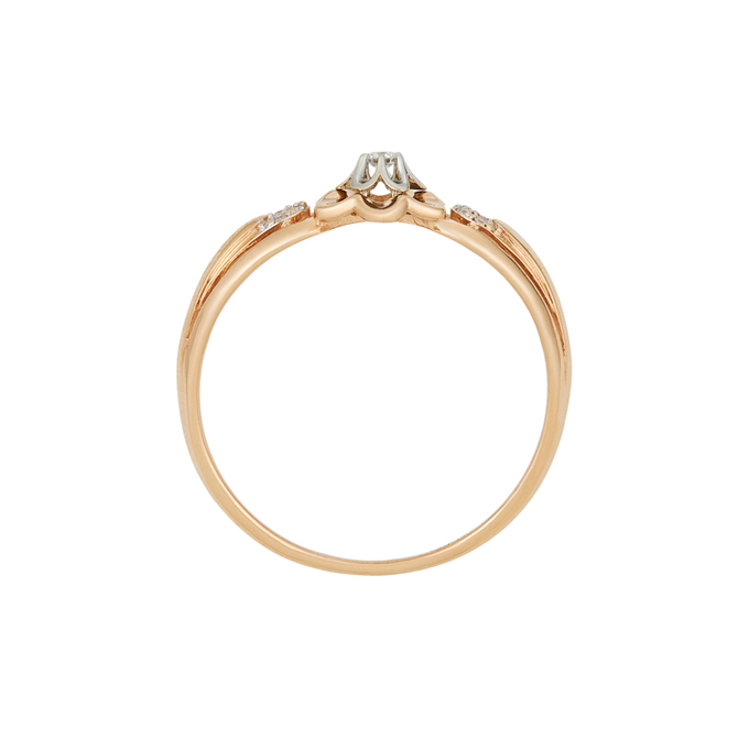 Кольцо из золота 585 пробы c бриллиантами, Л 2807 9080 за 29200