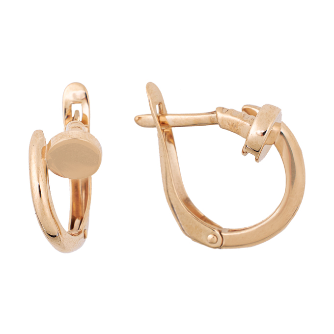 Серьги из красного золота 585 пробы