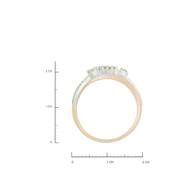 Кольцо из золота 585 пробы c бриллиантами, Л 3706 5617 за 39830