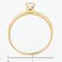 Кольцо из красного золота 585 пробы c 1 бриллиантом Л39077251 фото 4