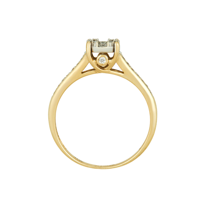 Кольцо из золота 585 пробы c бриллиантами, Л 2212 5730 за 49600