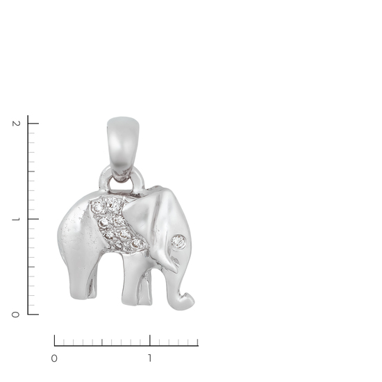 Подвеска из белого золота 750 пробы c 10 бриллиантами, Л16150298 за 54900