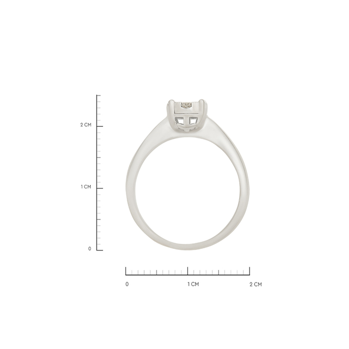 Кольцо из золота 585 пробы c бриллиантами, Л 2811 8495 за 55200