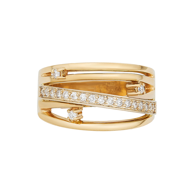 Кольцо из золота 750 пробы c бриллиантами, Л 7102 2739 за 138000