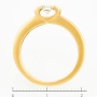Кольцо из желтого золота 585 пробы c 1 бриллиантом Л24119661 фото 4
