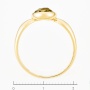 Кольцо из желтого золота 585 пробы c 1 празиолитом Л46081693 фото 4