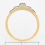 Кольцо из комбинированного золота 750 пробы c 5 бриллиантами Л25075949 фото 4