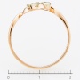 Кольцо из комбинированного золота 583 пробы c 4 бриллиантами Л76005371 фото 4