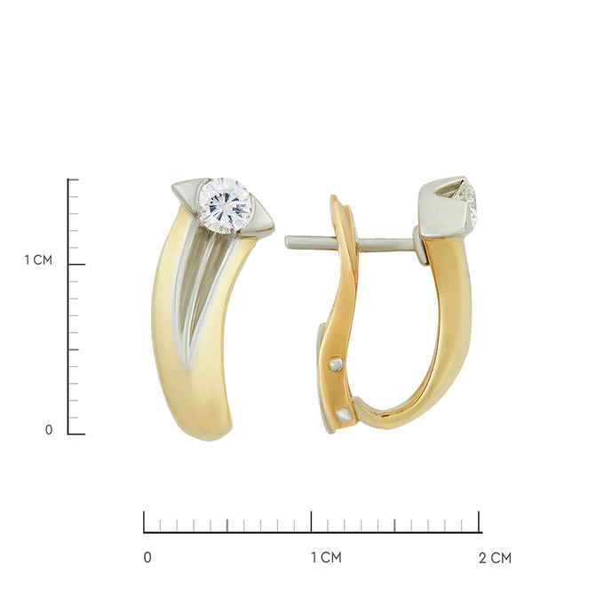 Серьги из золота 750 пробы c бриллиантами, Л 4708 5431 за 90500