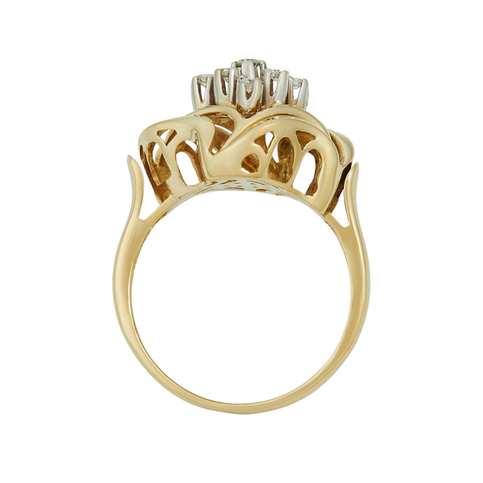 Кольцо из золота 585 пробы c бриллиантами, Л 4306 6409 за 68400