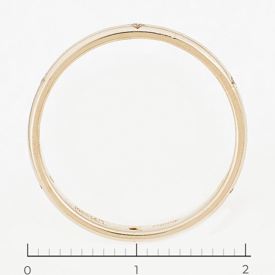 Кольцо из комбинированного золота 585 пробы c 6 бриллиантами, Л04079431 за 10950