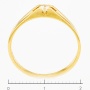 Кольцо из желтого золота 750 пробы c 1 бриллиантом Л29117509 фото 3