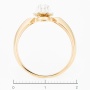 Кольцо из комбинированного золота 585 пробы c 1 бриллиантом Л37054144 фото 4