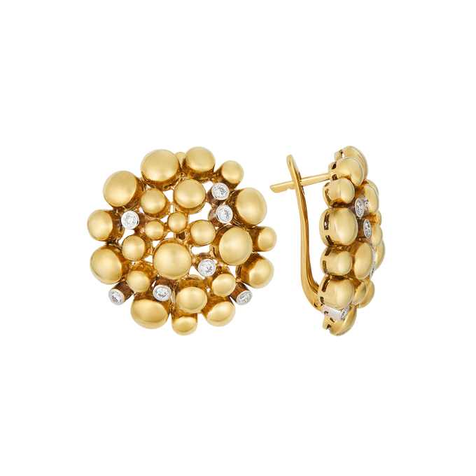 Серьги из золота 750 пробы c бриллиантами, Л 1811 3537 за 336600