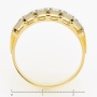 Кольцо из комбинированного золота 750 пробы c 6 бриллиантами Л45060415 фото 4