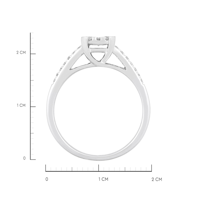 Кольцо из золота 585 пробы c бриллиантами, Л 1904 3056 за 62900
