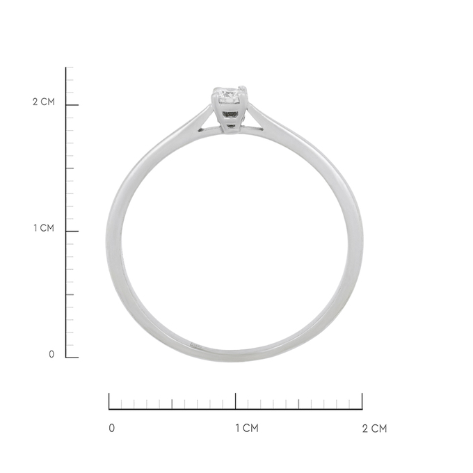 Кольцо из золота 750 пробы c бриллиантом, Л 3309 7122 за 24000