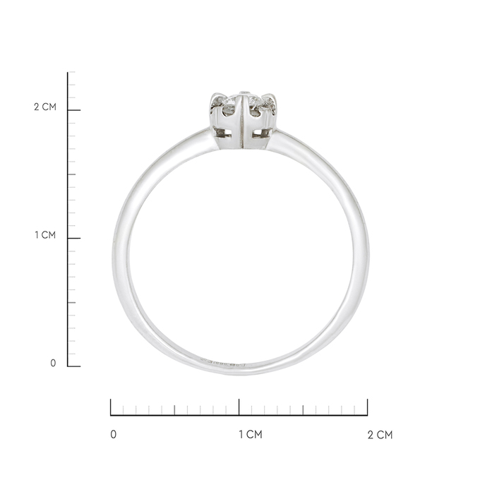 Кольцо из золота 585 пробы c бриллиантами, Л 1208 6588 за 36720