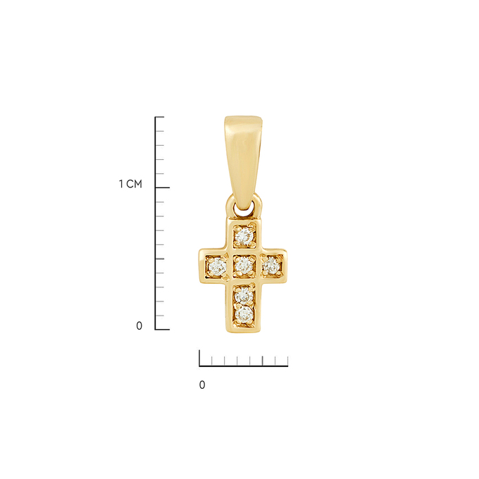 Подвеска из золота 585 пробы c бриллиантами, Л 0910 2760 за 9200