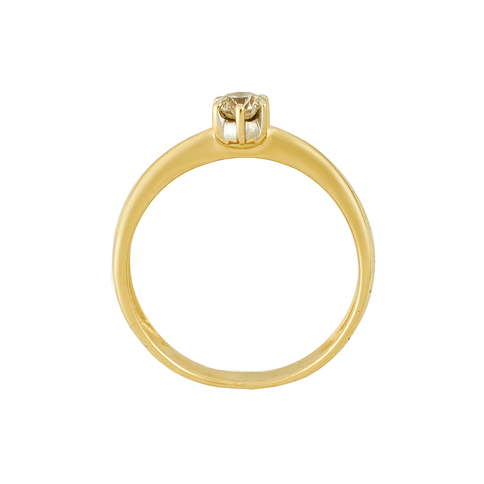 Кольцо из золота 585 пробы c бриллиантом, Л 2415 3739 за 41200