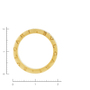 Кольцо из желтого золота 585 пробы c фианитами Л48067399 фото 4