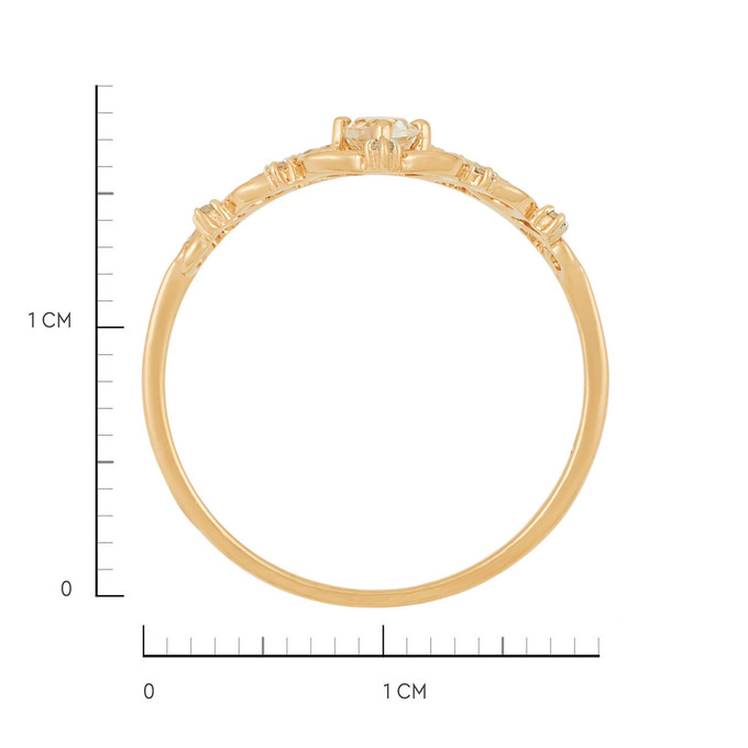 Кольцо из золота 585 пробы c бриллиантами, Л 4609 2463 за 25520
