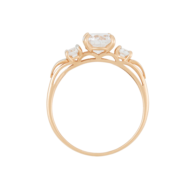 Кольцо из золота 585 пробы c фианитами, Л 3014 2066 за 11600