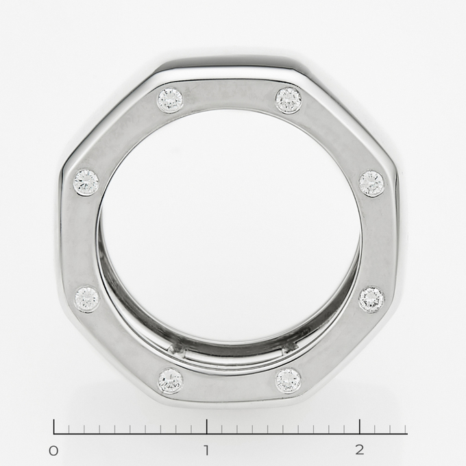 Кольцо из белого золота 750 пробы c 16 бриллиантами, Л 3308 1621 за 137700