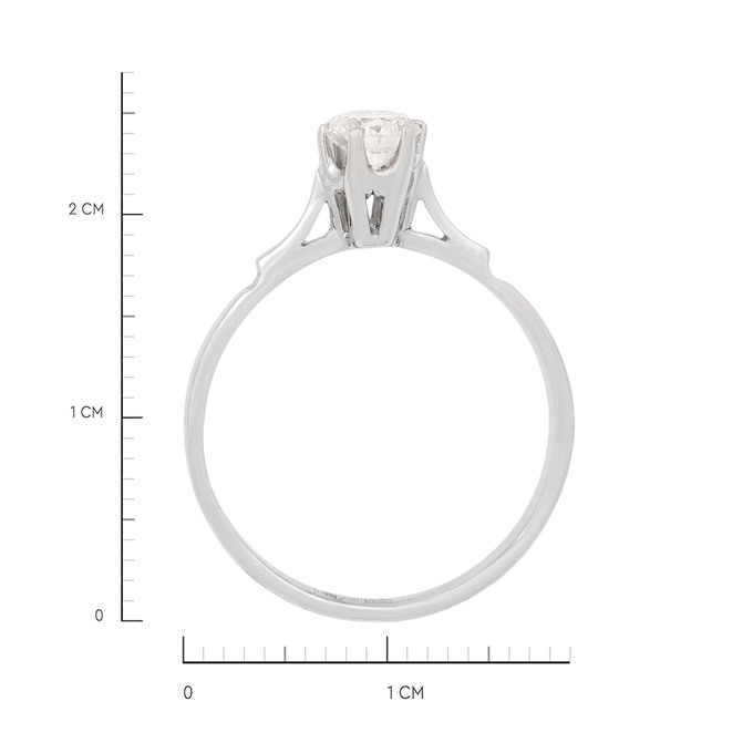 Кольцо из золота 750 пробы c бриллиантом, Л 3307 6968 за 95000