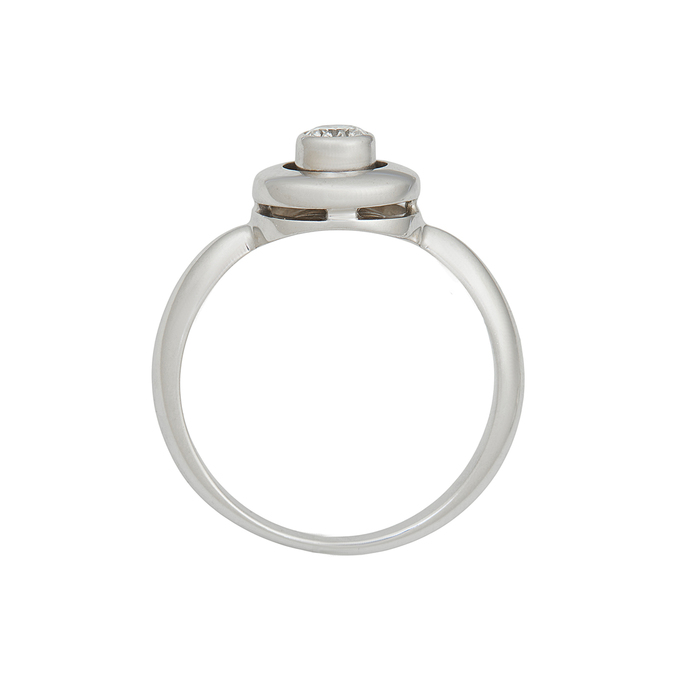 Кольцо из золота 585 пробы c бриллиантом, Л 2811 9160 за 70400