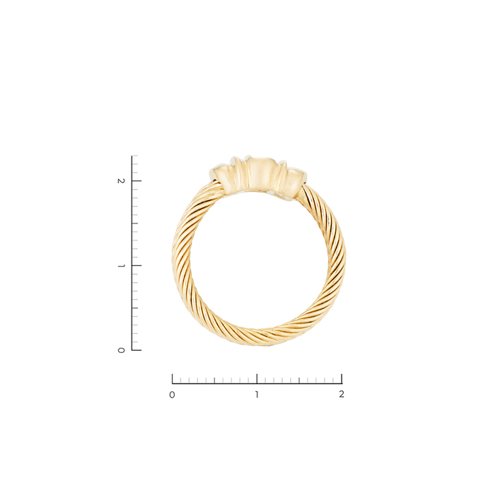 Кольцо из золота 750 пробы c 2 бриллиантами, Л 2912 7071 за 90000