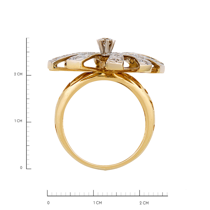 Кольцо из золота 585 пробы c бриллиантами, Л 7501 8244 за 122000