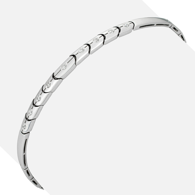 Браслет из золота 585 пробы c бриллиантами