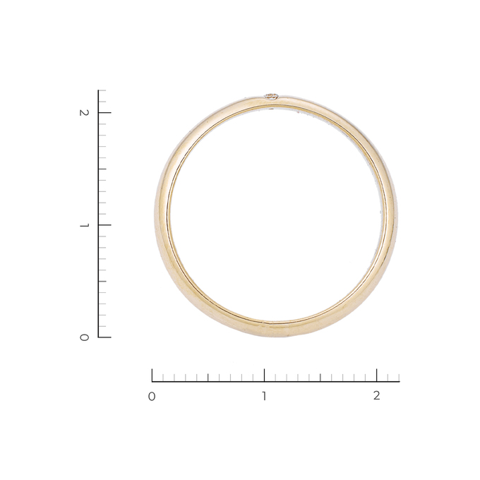 Кольцо из желтого золота 585 пробы c 1 бриллиантом, Л 6002 1433 за 27930