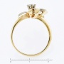 Кольцо из комбинированного золота 585 пробы c 5 бриллиантами Л58033609 фото 4